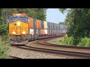 CP UP and NS Engines On 2 Mile Long Freight Train! Fast CP Train w a DPU Alright! Plus More Trains!