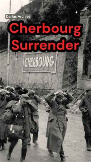 Cherbourg Surrender — German Officers Walk into Captivity (WWII)