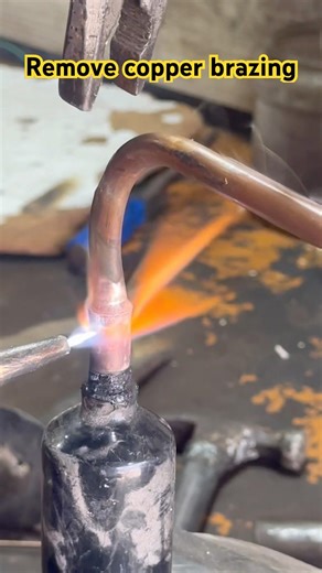 Copper brazing removal joint
