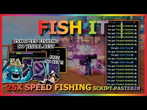 FISH IT Script Pastebin 2026 AUTO FARM, 25X SPEED FISHING, INSTANT FISHING, PREFECT (NO KEY) 🏴‍☠️🐟