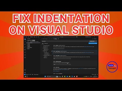 How to Fix Indentation on Visual Studio