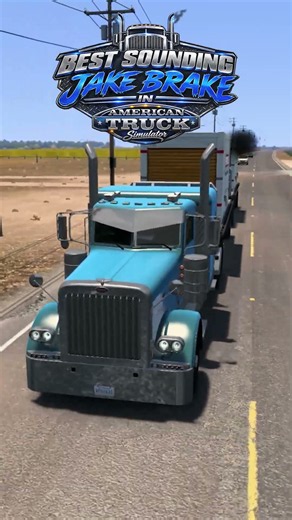 BEST SOUNDING JAKE BRAKE IN AMERICAN TRUCK SIMULATOR?! 🔥🔊 #ATS #TruckSimulator #JakeBrake