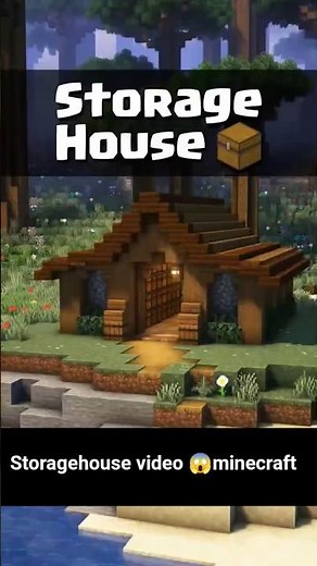 Minecraft Storage House Tutorial || 🏚️ 😱how to make a storage room in minecraft #minecraft #house