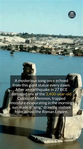 For centuries, this ancient Egyptian statue mysteriously sang at dawn. #ancienthistory #egypt #archaeology | Intriguing Archaeology