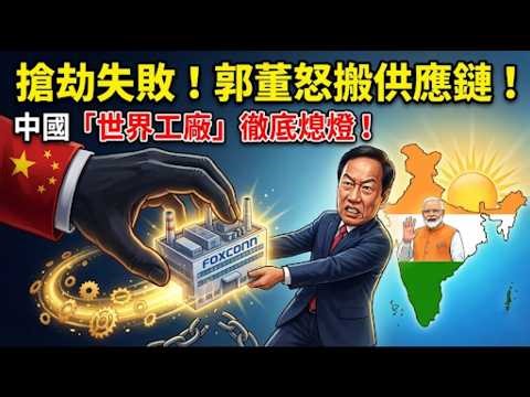 報應來得太快！💸 中國企圖沒收富士康資產？郭台銘怒了：整條供應鏈搬去印度！中國“世界工廠”地位正式宣告終結！