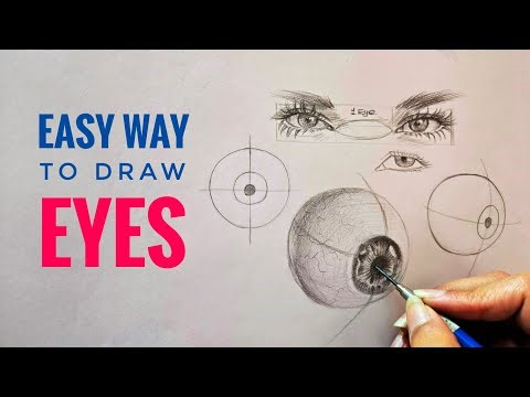 How to Draw Eyes ? The Easy Way... | For beginners | Duscoal