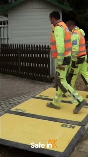 Copertura scavi immediata: scopri la Pedana Low Pro 🚧 #sicurezzasullavoro #cantiere #lavoristradali