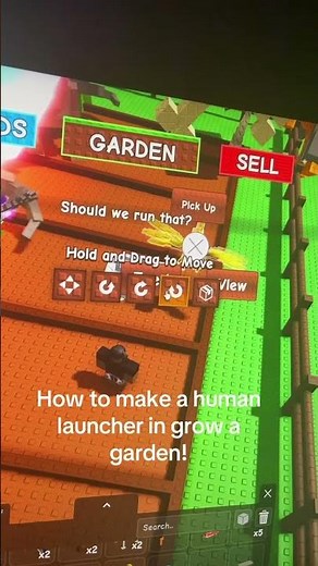 How to make a human launcher in grow a garden!#growagarden #roblox #fyp
