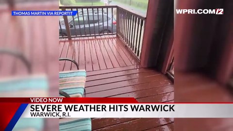 Video Now: Storm travels through Warwick