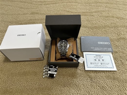 SEIKO ProspeX Solar Sea Diver Watch 200m 39mm Mini Scuba...