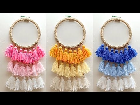 How To Make Dream Catcher At Home/Home Decor Idea/Easy Dream Catcher Making Tutorial/ DIY Easy