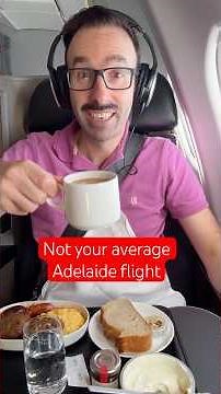Business Class Breakfast on a Qantas A330 (Sydney–Adelaide)