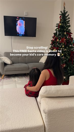 Aishwarya Borade | Content Creator on Instagram: "Comment “WISH” for the link to create your FREE Santa video 🎅🏼✨ Did you know you can create a personalized video message from Santa for your child? 🎄 It’s free, super easy to make, and ready in just minutes all you have to do is create a free account and write your customized Santa message. My toddler absolutely loved it and was so surprised that Santa knew her name and received her wish list 🥹✨ I think this might be an ongoing tradition for 
