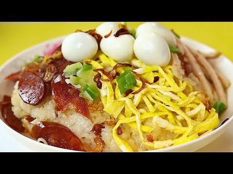 Vietnamese Sticky Rice, Xôi Mặn, Popular Vietnamese Street Food [CC Added]