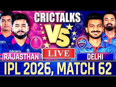 Live: Rajasthan vs Delhi, Live Match Today IPL 2026, Live Cricket Commentary, Scores 2nd Inn