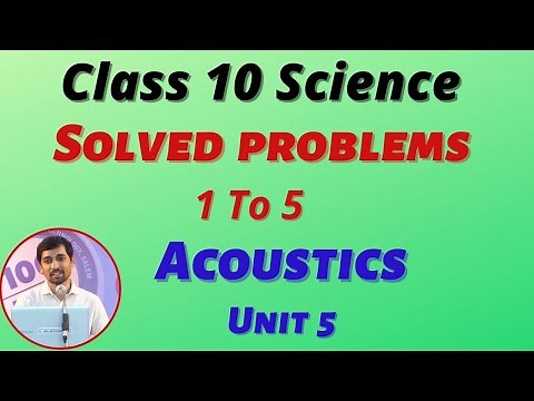 Class 10 Science Solved problems 1 to 5 Acoustics Unit 5 physics TamilNadu Syllabus Alexmaths