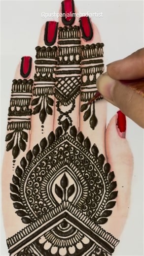 Mehndi Art on Instagram: "Stylish full back hand bridal mehndi design | mehndi design | mehndi | henna #mehndi #henna #mehndidesign #trending #hennadesign #design #hennaartist #new #hennatattoo #wedding #viral #viralreels #shorts #art #artist #shorts"