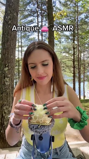 Coin purse tingles ✨ #asmr #asmrsounds #asmrvideo #asmrtiktoks #asmrtapping #thrift #antique