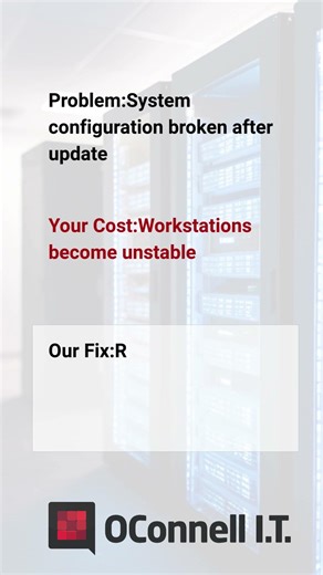Update broke your systems? Workstations crashing? We fix it remotely in minutes! ⚡