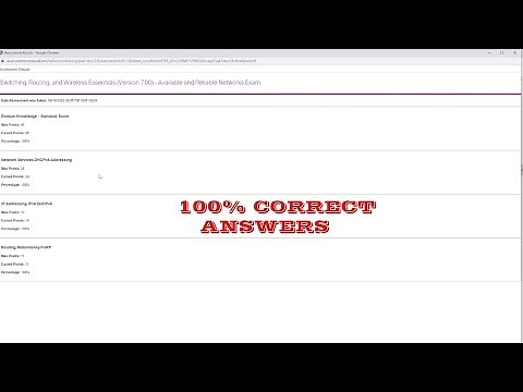 CCNA ll SRWE MODULES 7 -9 AVAILABLE AND RELIABLE NETWORKS EXAM ANSWERS