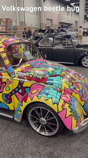 Wild paint job on this Volkswagen beetle Bug