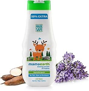 Mamaearth Baby Powder with Organic Oatmeal & Arrowroot 5.29 Oz (150g)