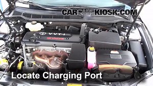 How to Add Refrigerant to a 2009 Toyota Camry 2.4L 4 Cyl.