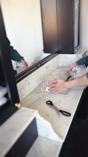 Marble Barber Counter Setup | Premium Workstation