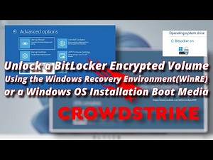 Unlock a BitLocker Volume Using the Windows Recovery Environment WinRE or a Windows OS Installation