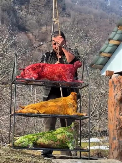 3 Whole Whole Sheep Fried In A Tandoor! 3 Bright Flavors With A Crust!_Rt