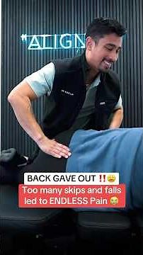 BACK GAVE OUT‼️😩#chiropractic #asmr #shorts #trending