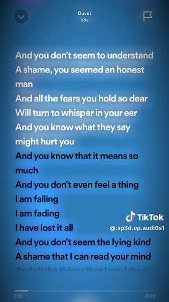 Understanding 'And You Don't Seem To Understand' Sped Up Lyrics