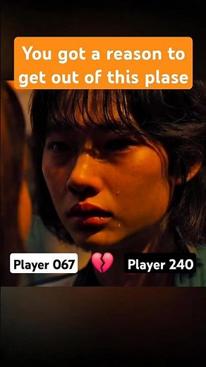 Heartbreaking Moment Between Players 067 and 240 🦑💔😭 | Squid Game | #shorts #edit #viral #squidgame