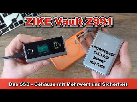 ZIKE Vault Z991 Test – USB4 SSD Gehäuse | 40Gbps | Fingerabdruck | ZikeDrive Z666 in klein