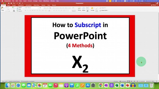 How to Subscript in PowerPoint #powerpoint #microsoft #ppt