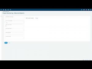 Project Numbering & Item Numbering Advanced Options