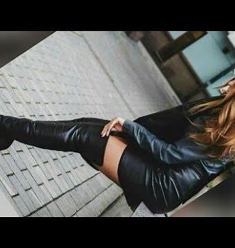 Leather boots with leather dresses#beautiful long thigh high boots,,2022