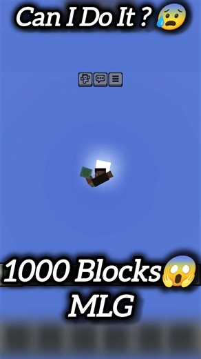 Impossible 1000 Blocks MLG 🤯 In Minecraft