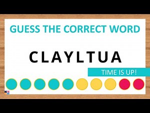 Guess the Correct Word! Unscramble in Record Time! 8 Letters | Agent Quiz