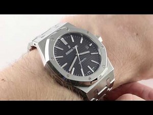 Audemars Piguet Royal Oak (BLACK DIAL) 15400ST.OO.1220S Luxury Watch Review