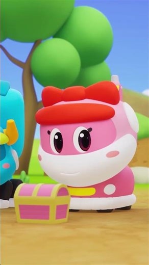 🩷 Learn PINK with Baby Dinos in A Scavenger Hunt 🎁 #gogodinobabyland #cute #colors #toys #pink