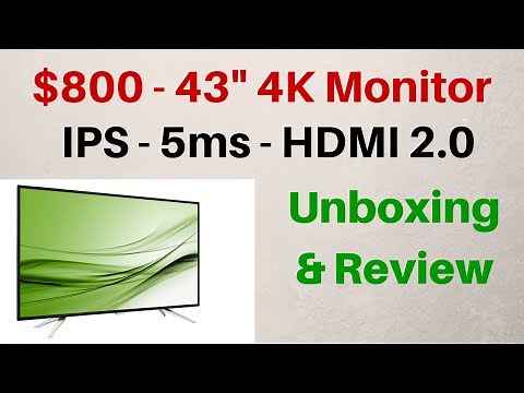 Philips 43" - 4k Monitor - IPS - 5ms - HDMI 2.0 - Unboxing & Review