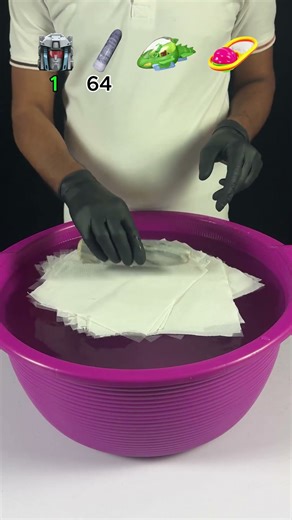 TRY TO GUESS MANY TISSUE PAPERS IT TOOKS! wHAT HAPPNED STATIFYING