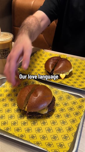 This is what true love looks like 💛 #truelove #relationshipgoals #beefburger #lovelanguage #gbk #gbkburgers #trend #fyp #viral