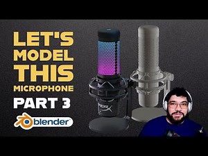 Blender Tutorial - Microphone modeling Part 3