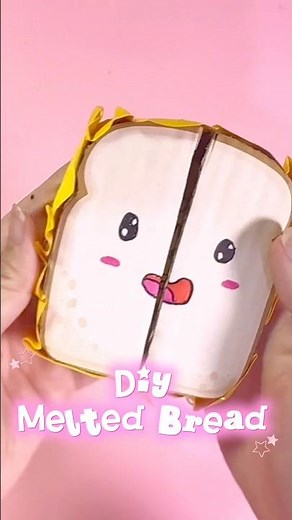 DIY Malted Bread from Cardboard 🍞 | Easy Cute Bread Craft Tutorial #cardcreations #diy