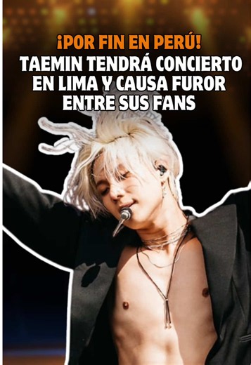 Taemin en Lima 2026: fechas y venta de entradas para LiMiNaL