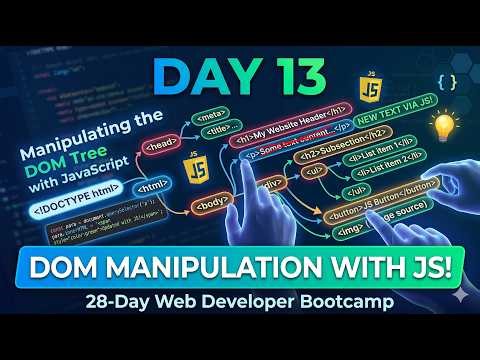 Day 13: Manipulating the DOM Tree with JavaScript | 28-Day Web Developer Bootcamp