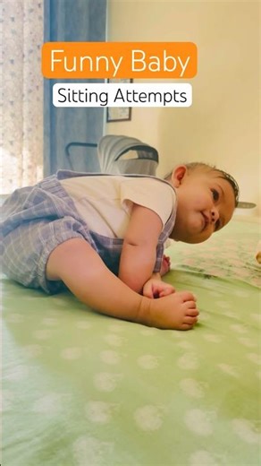 Baby first sit adventure #babyexpression #babymilestones #babygirl #babyshorts