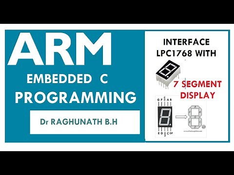 7segment interface with LPC 1768 and count 0 to F